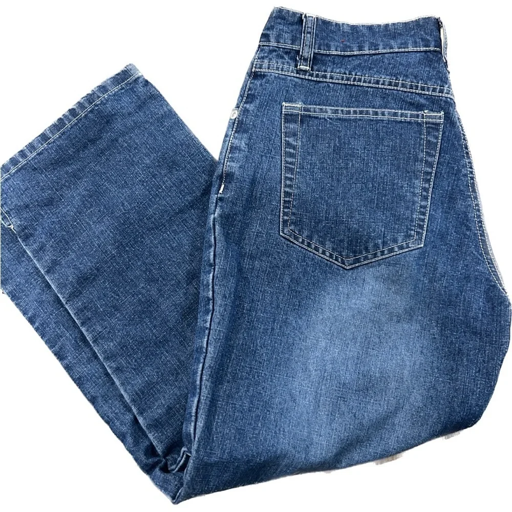 Gloria Vanderbilt Amanda Cropped Jeans Women Size 4 Blue High Rise Straight Crop
